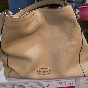 Coach Tan Leather Hobo Bag